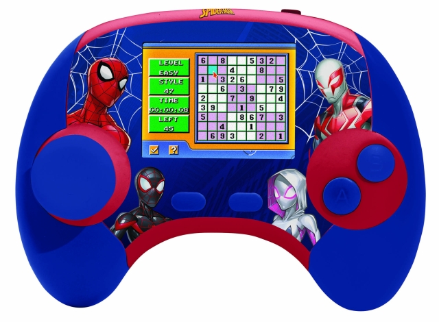 Lexibook Spider-Man Pedagogisk tvåspråkig konsol med LCD-skärm (EN/FR) (JCG100SPi1)
