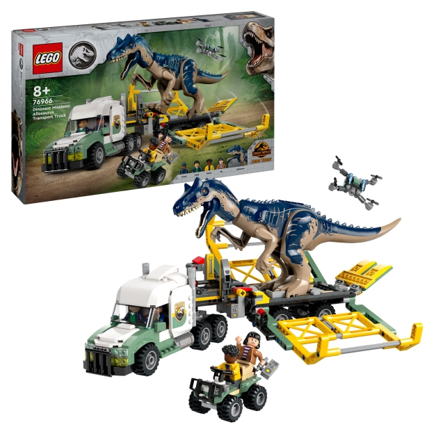 LEGO Jurassic World - Dinosaurieuppdrag: Allosaurus transportbil (76966)