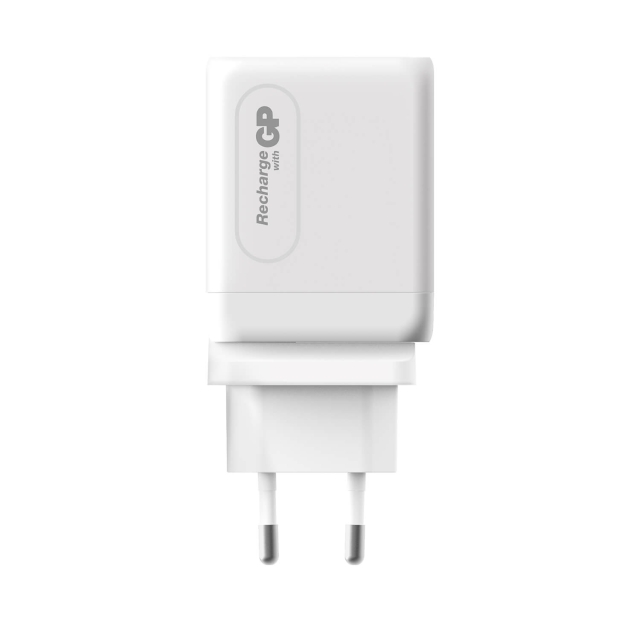 GP Väggladdare GaN PD 65W Inkl Reseadapter