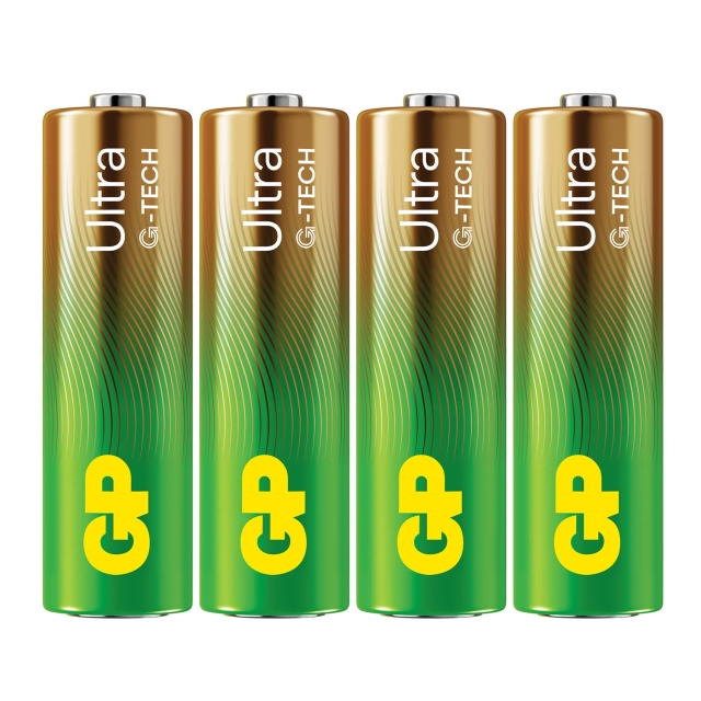 GP Batteri Ultra Alkaline AA LR6 4-Pack