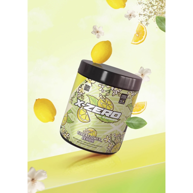 X-GAMER Energidryckspulver X-Zero 160 gram Elderflower Lemon
