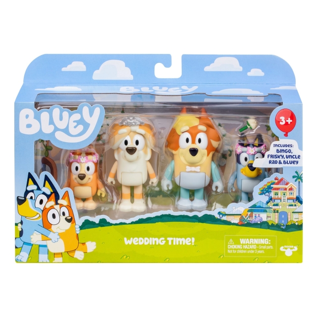 Bluey Figur 4pk Specialuppsättning-vigsel (90268)