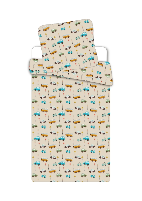 BrandMac Sängkläder - Junior Storlek 100x140 - Bil (1000895)