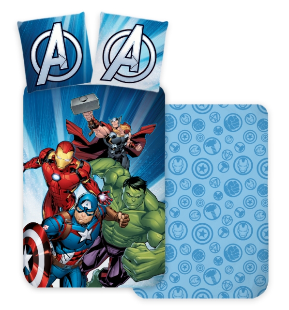BrandMac Sänglinne - Storlek vuxen 140 x 200 cm - Avengers (1000847)