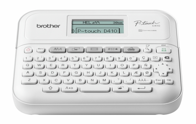 Brother PT-D410 P-touch stationär etikettskrivare, upp till 18 mm, USB