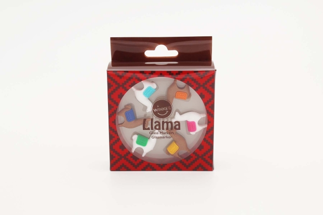 Winkee Dryckesmarkörer - Llama glasmarkörer