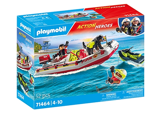 Playmobil Brandbåt med vattenskoter (71464)