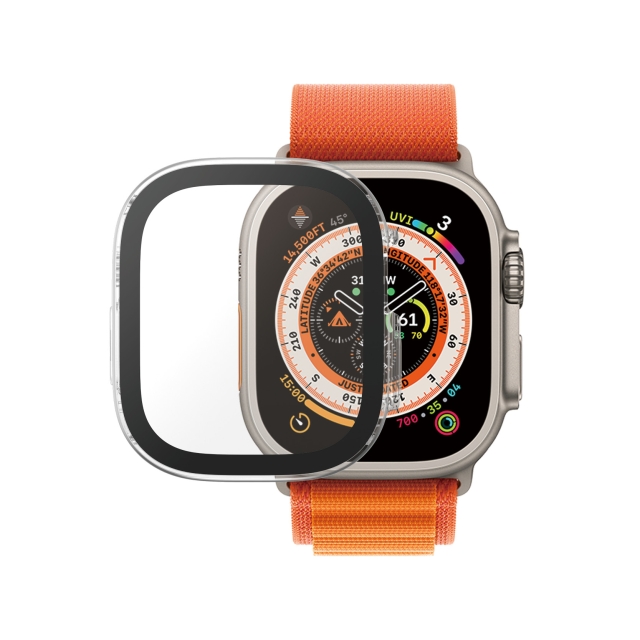 PanzerGlass Skärmskydd med D3O Full Body Apple Watch Ultra - 49mm - Transparent