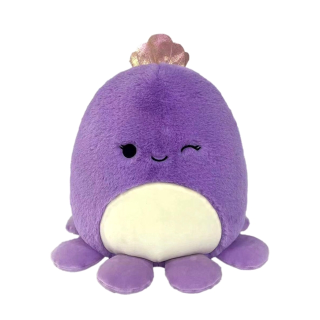Squishmallows P20 Fuzz A Mallows Violett bläckfisk (209139)