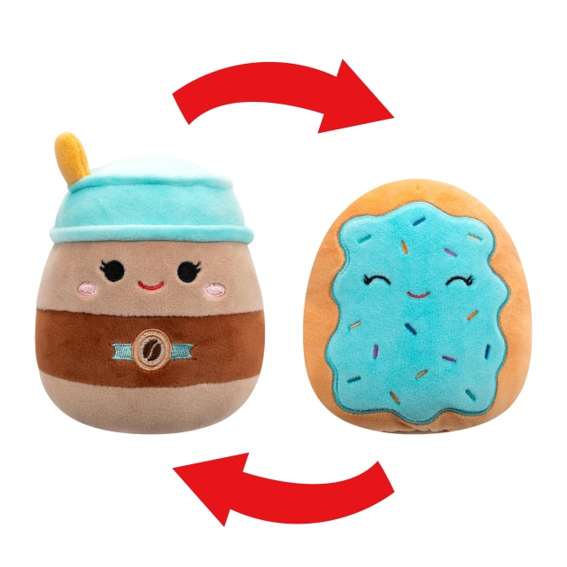 Squishmallows Plysch P21 Flip A Mallows - Hautely To-Go Kaffe/ Erissa Brödrost Bakverk