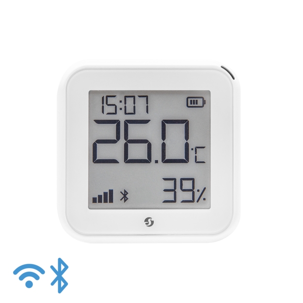 Shelly Plus HT Gen3 Smart temperatur- och luftfuktighetssensor, Wi-Fi