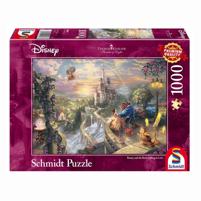 Schmidt Spiele - Thomas Kinkade: Disney - Skönheten och odjuret, 1000 bitar (SCH59475)