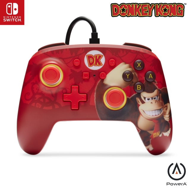 PowerA Förbättrad trådbunden handkontroll - Donkey Kong Flex (Nintendo Switch)