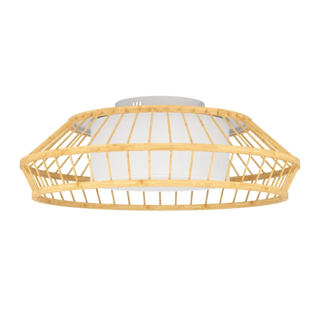 Eglo Yuku-Z taklampa bambu Ø46 - RGB + TW - Zigbee, Bluetooth