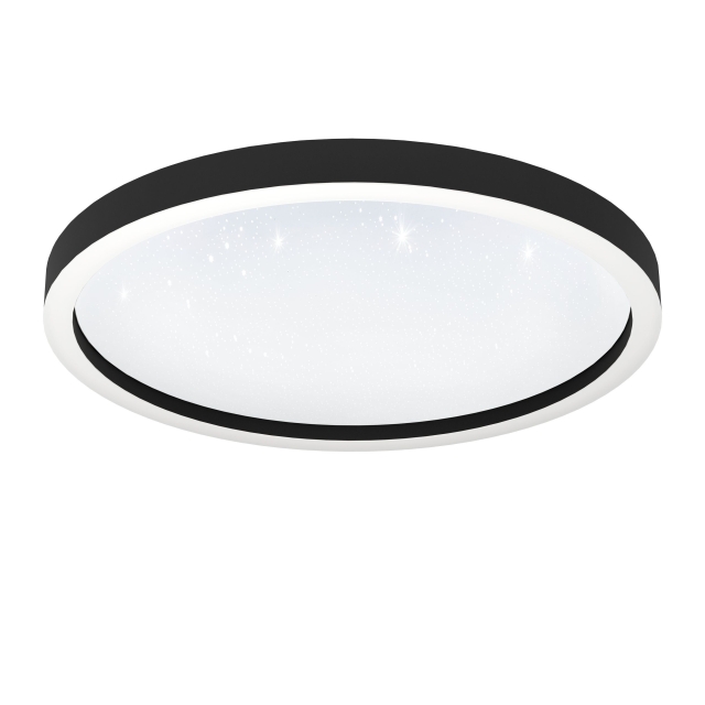 Eglo Montemorelos-Z loftlampa svart m/kristalleffekt Ø57 - RGB + TW - Zigbee, Bluetooth