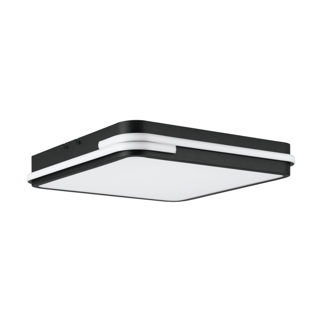 Eglo Genovese-Z loftlampa svart 47x47 - RGB + TW - Zigbee, Bluetooth
