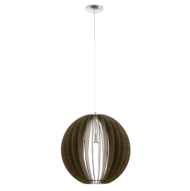 Eglo COSSANO PENDANT - Ek - 50 cm diameter - satineret nikkel