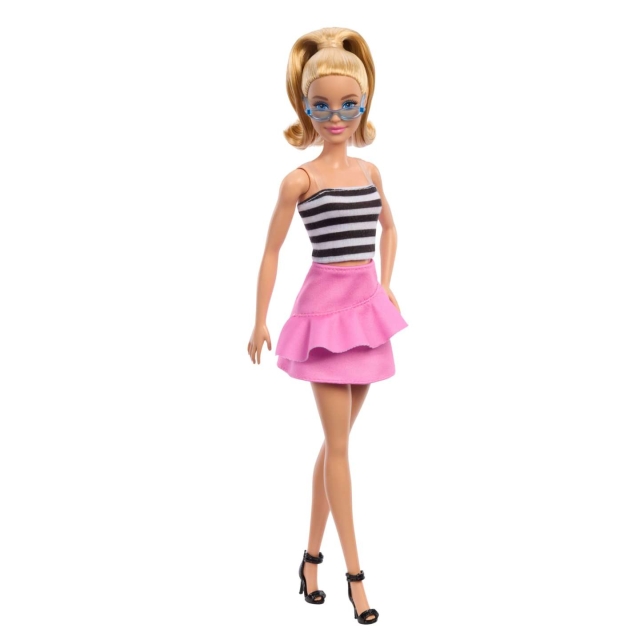 Barbie Fashionista docka - svart och vit (HRH11)
