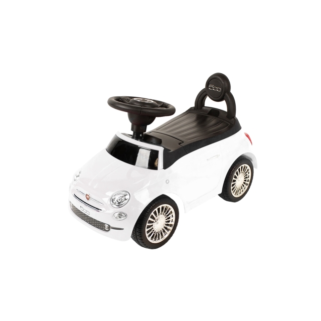 Babytrold Fiat 500 - Åkbar bil - Vit (20-42FI-H)