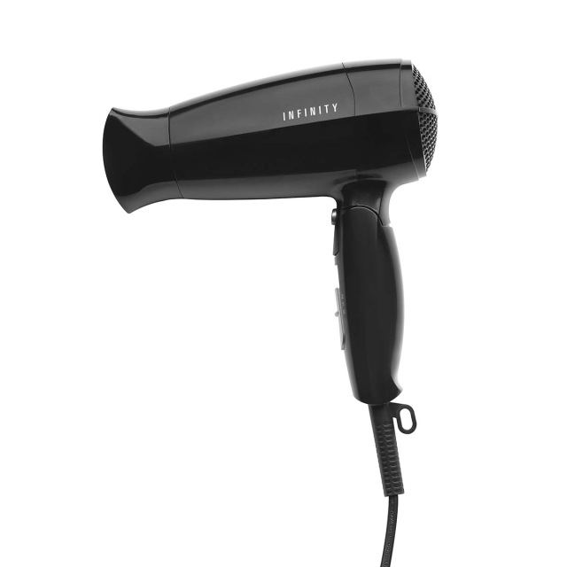 MELISSA Hårtork med vikbart handtag 1600W Svart