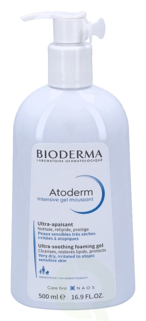 Bioderma Atoderm Intensive Gel Moussant 500 ml Very Dry, Irritated To Atopic Sensitive Skin