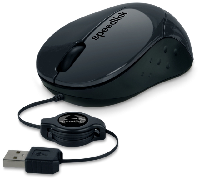 Speedlink BEENIE Mobil mus - trådbunden USB, svart