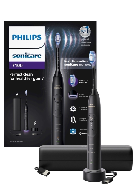 Philips Sonicare svart elektrisk tandborste serie 7100 HX7421/01