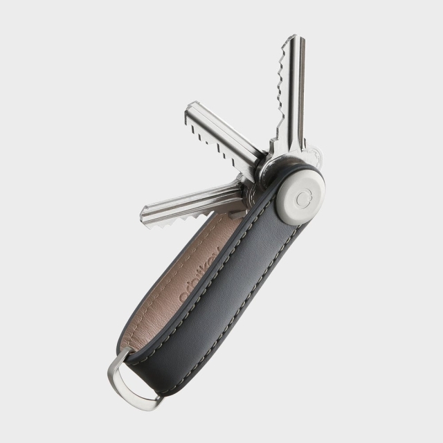Orbitkey Nyckelhållare i läder - Charcoal/Grey