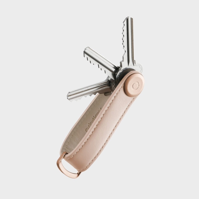 Orbitkey Nyckelhållare i läder - Blush/Blush