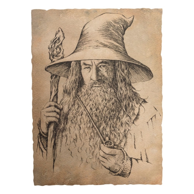 Weta Workshop Sagan om ringen - Porträtt av Gandalf den grå Staty Konsttryck