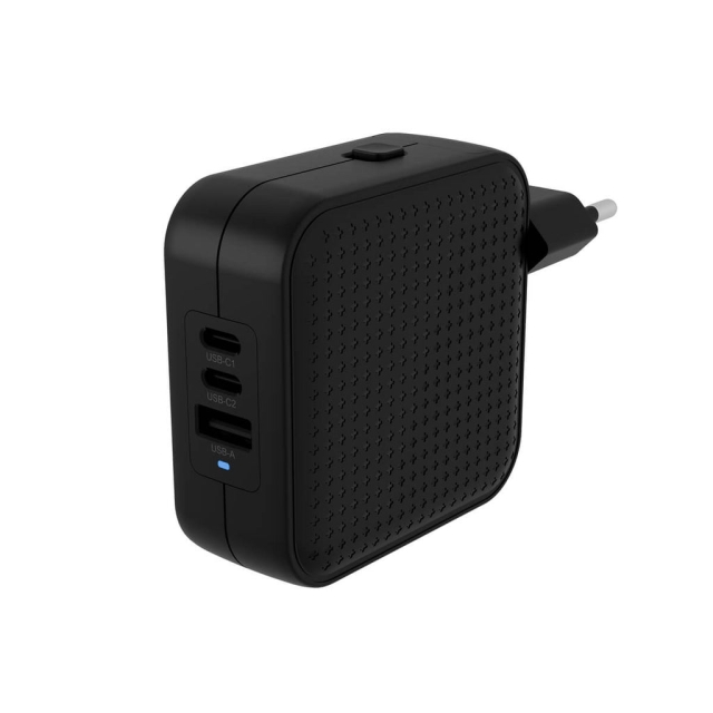Targus Hyper - HyperJuice 70W USB-C GaN-reseladdare (2C+1A) - Svart