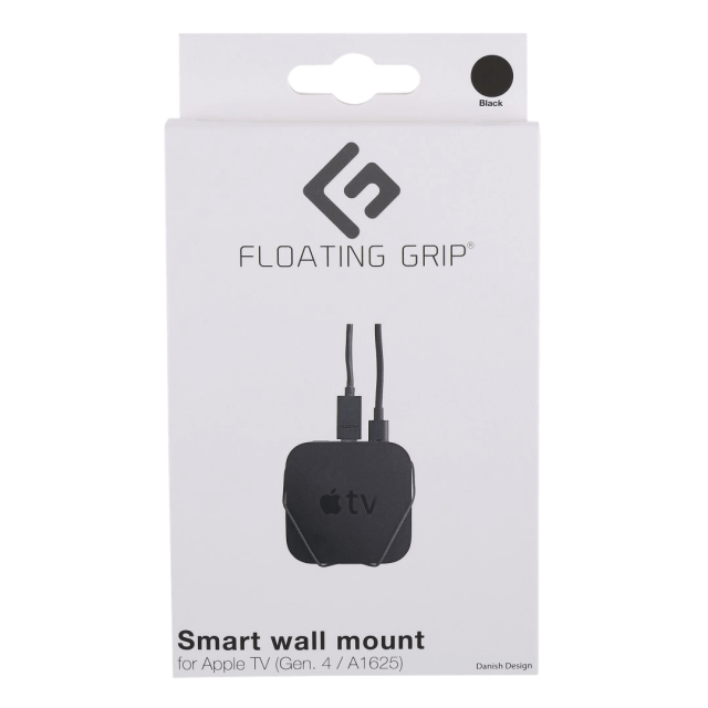 FLOATING GRIP Apple TV Gen. 4 Väggfäste Svart