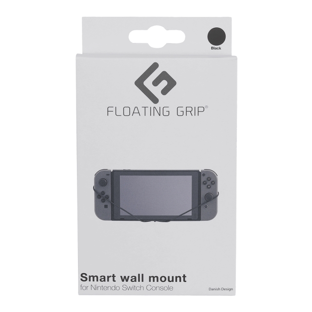 FLOATING GRIP Väggfäste för Nintendo Switch-konsol från FLOATING GRIP®, Svart
