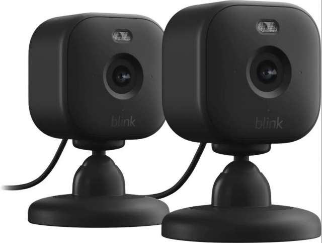Blink Mini 2 Smart Inomhus Säkerhetskamera 2st set Svart