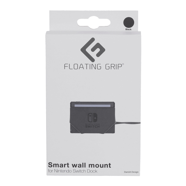 FLOATING GRIP Väggfäste för Nintendo Switch-docka från FLOATING GRIP®, Svart