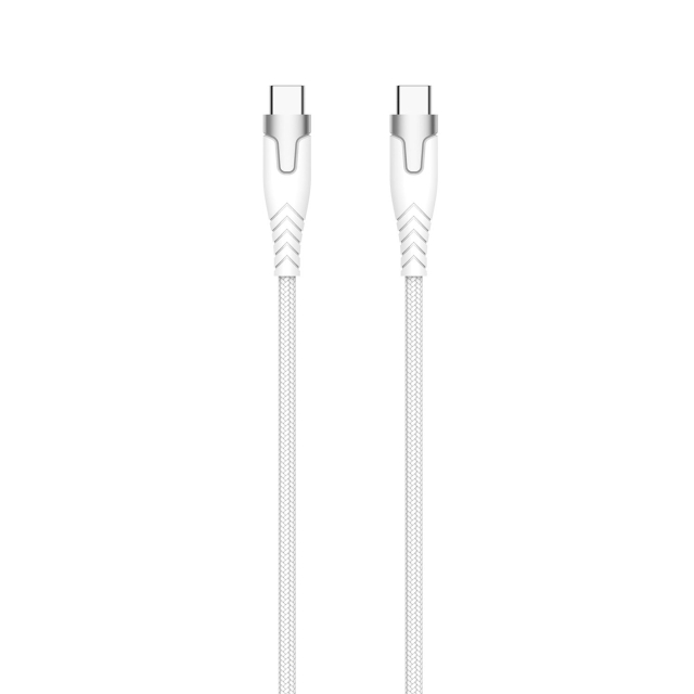 Gear Kevlarkabel Pro Usb-C 2.0 Med Metallhölje Vit 1,5m