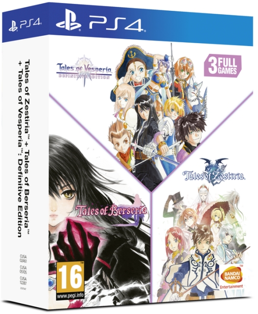 Tales of Vesperia + Tales of Berseria + Tales of Zestiria Compilation (PS4)