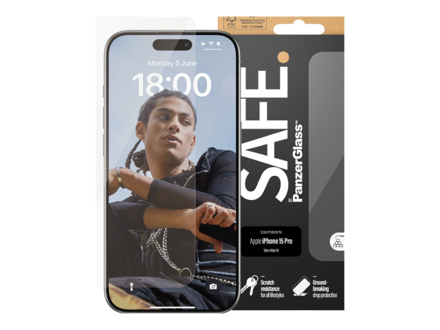 PanzerGlass SAFE. by PanzerGlass Apple iPhone 15 Pro