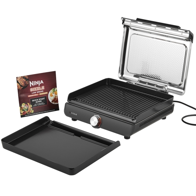 Ninja GR101EU Sizzle Griddle & Grill 1450W Svart