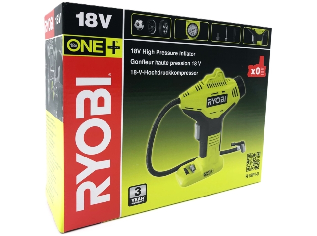 Ryobi One+ R18PI-0 - luftpump - sladdlös - inget batteri