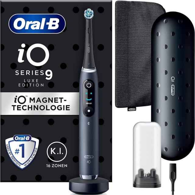 Oral B iO Series 9 Eltandborste, Black Onyx Luxe Edition
