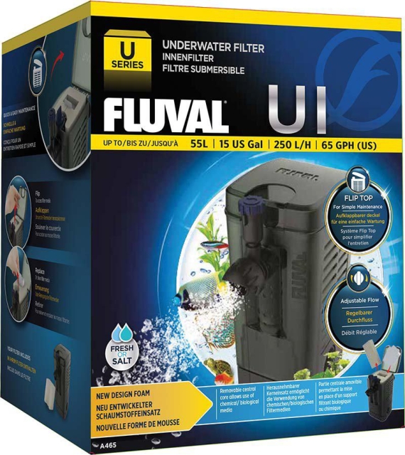 Fluval Internal Filter U1 200L/H For Aquariums  <55L - (126.2465)