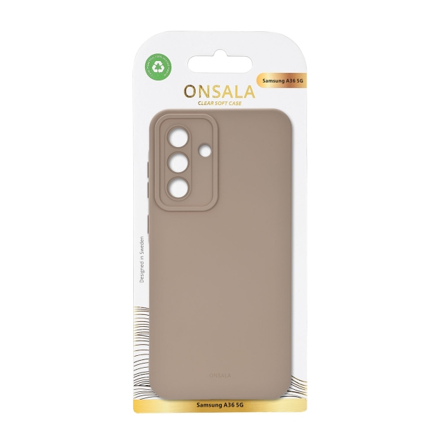 Onsala Mobilskal Samsung A36 5G Baksida med Silikonkänsla Återvunnen Sommarsand