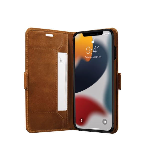 dbramante1928 Copenhagen Slim Flip-fodral - iPhone 13 Pro - Tan