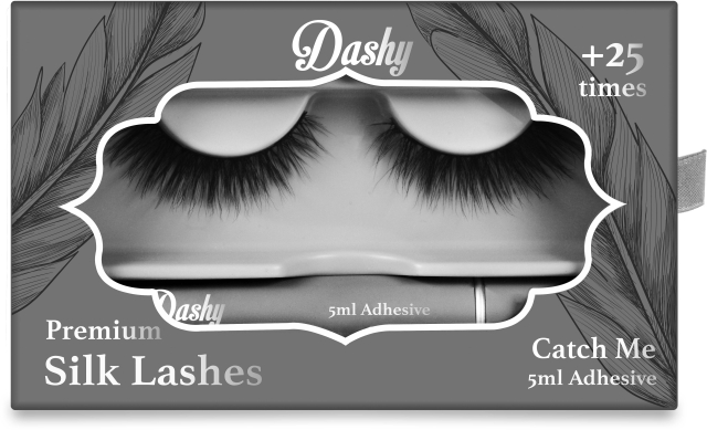 Dashy Premium Silk Lashes + 5 ml lim Catch Me