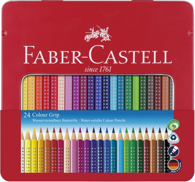 Faber-Castell Färgpenna Colour Grip burk med 24 st (112423)