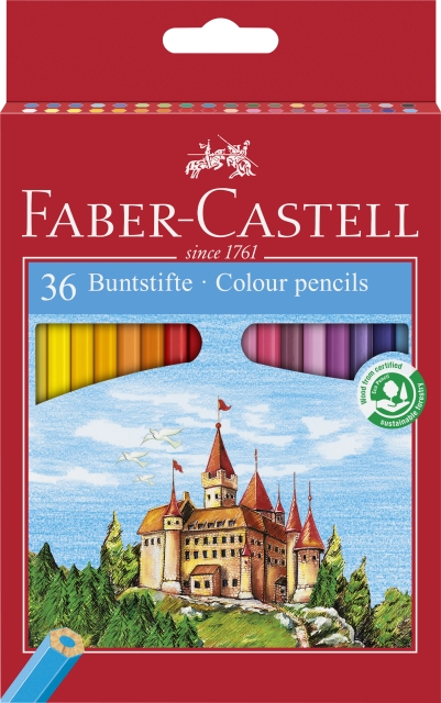 Faber-Castell Färgblyertspenna Castle (36 st) (120136)