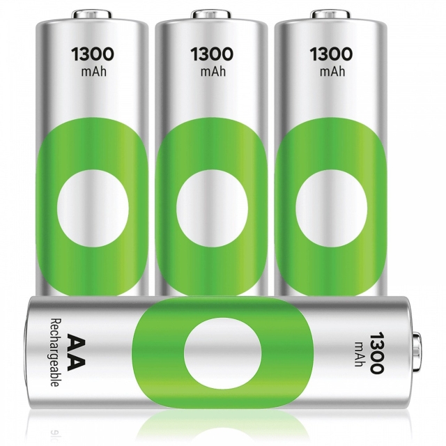 GP ReCyko NiMH 130AAHCE uppladdningsbara batterier, 4-pack