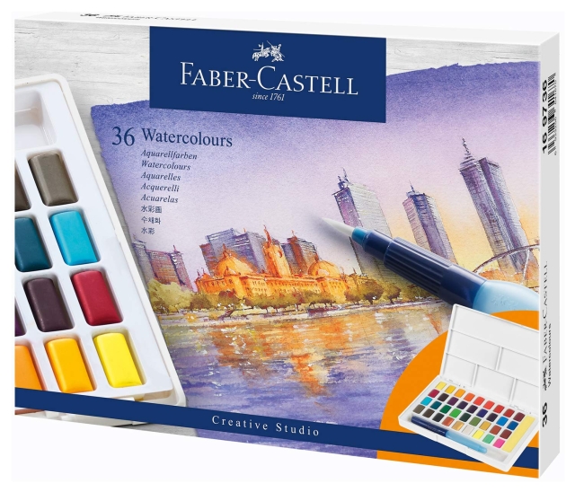 Faber-Castell Vattenfärger 36st (169736)
