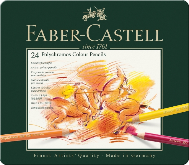Faber-Castell Polychromos färgpennor, burk med 24 st (110024)